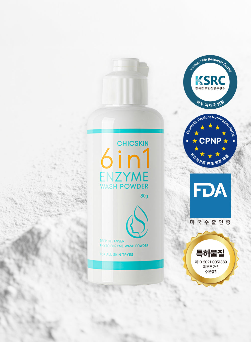 CHICSKIN 6in1 Enzyme Wash Powder 80g
