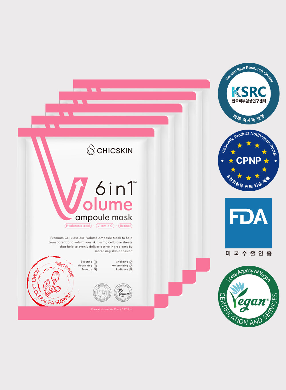 CHICSKIN 6-in-1 Volume Ampoule Mask
