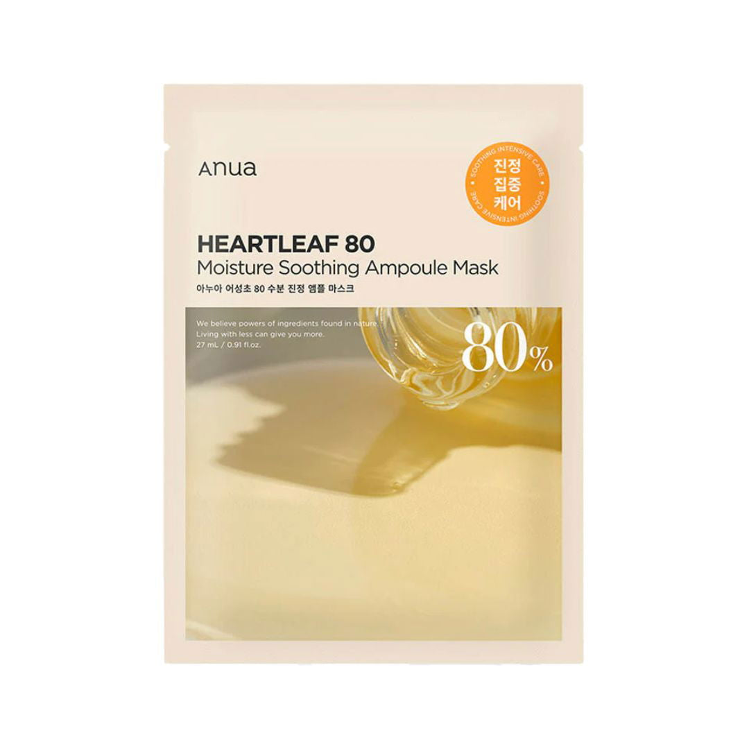 ANUA Heartleaf 80 Moisture Soothing Ampoule Mask - Miessential