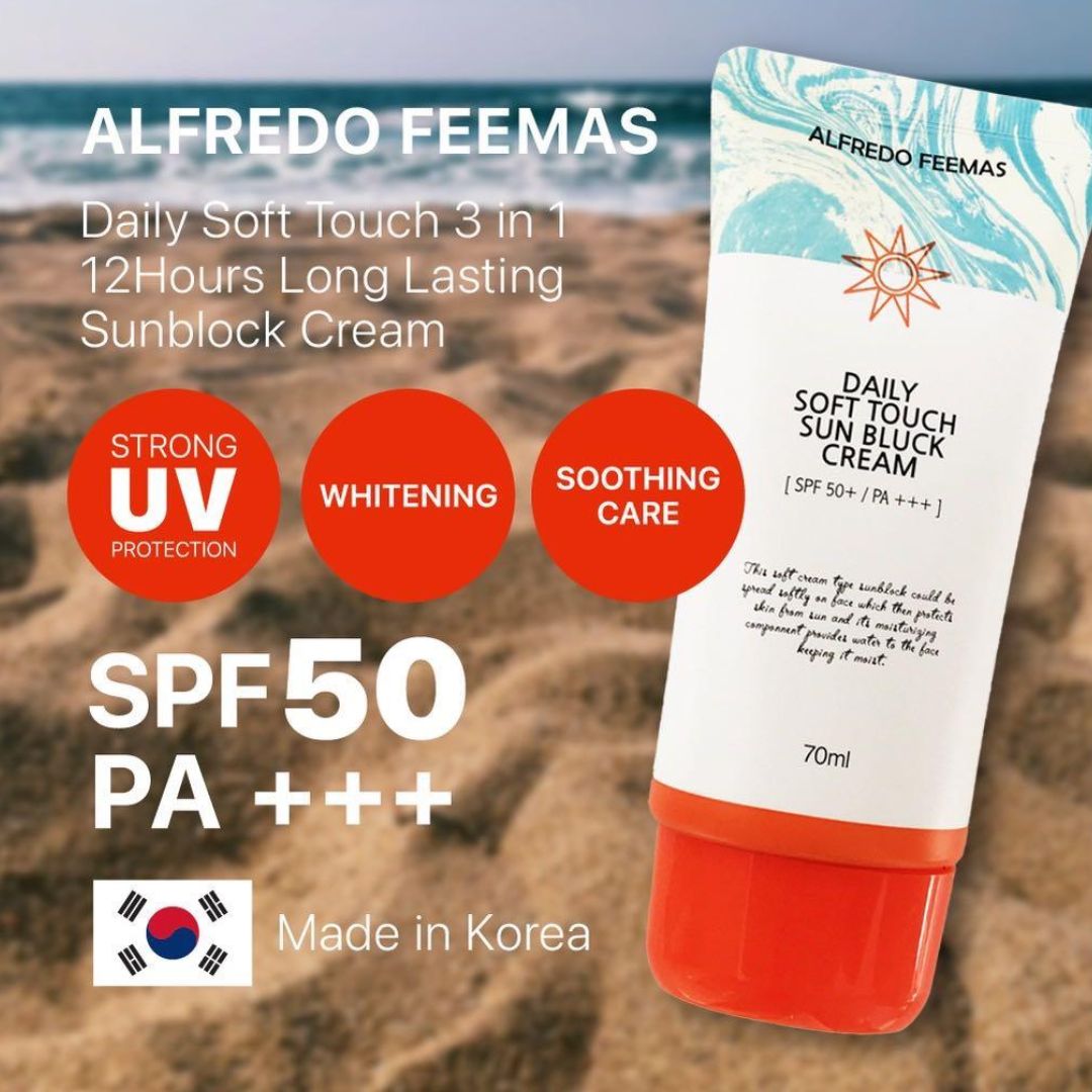 Alfredo Feemas Daily Soft Touch Sun Block Cream SPF50+ PA+++