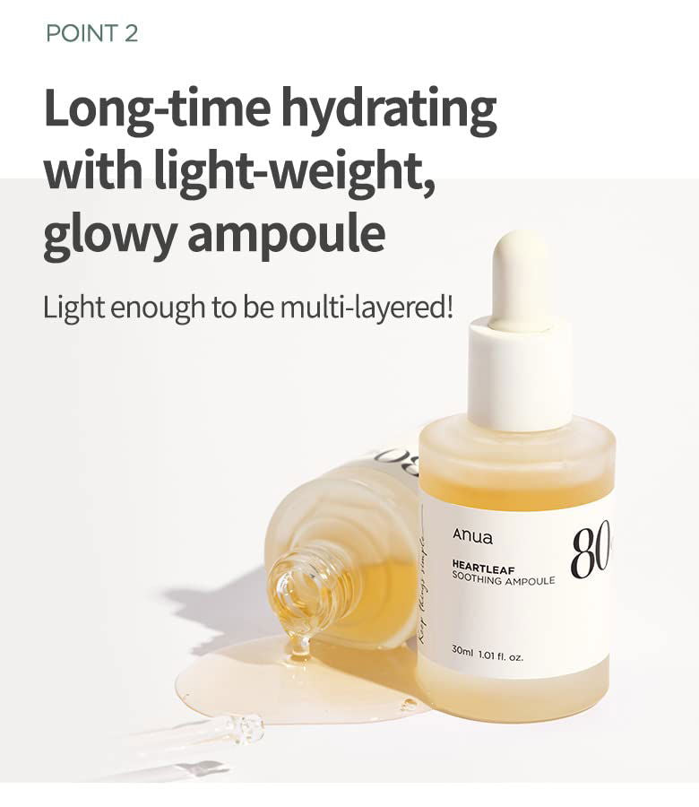 Anua Heartleaf 80 Moisture Soothing Ampoule - Miessential