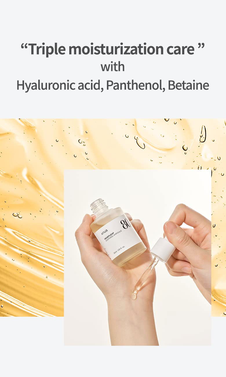 Anua Heartleaf 80 Moisture Soothing Ampoule - Miessential