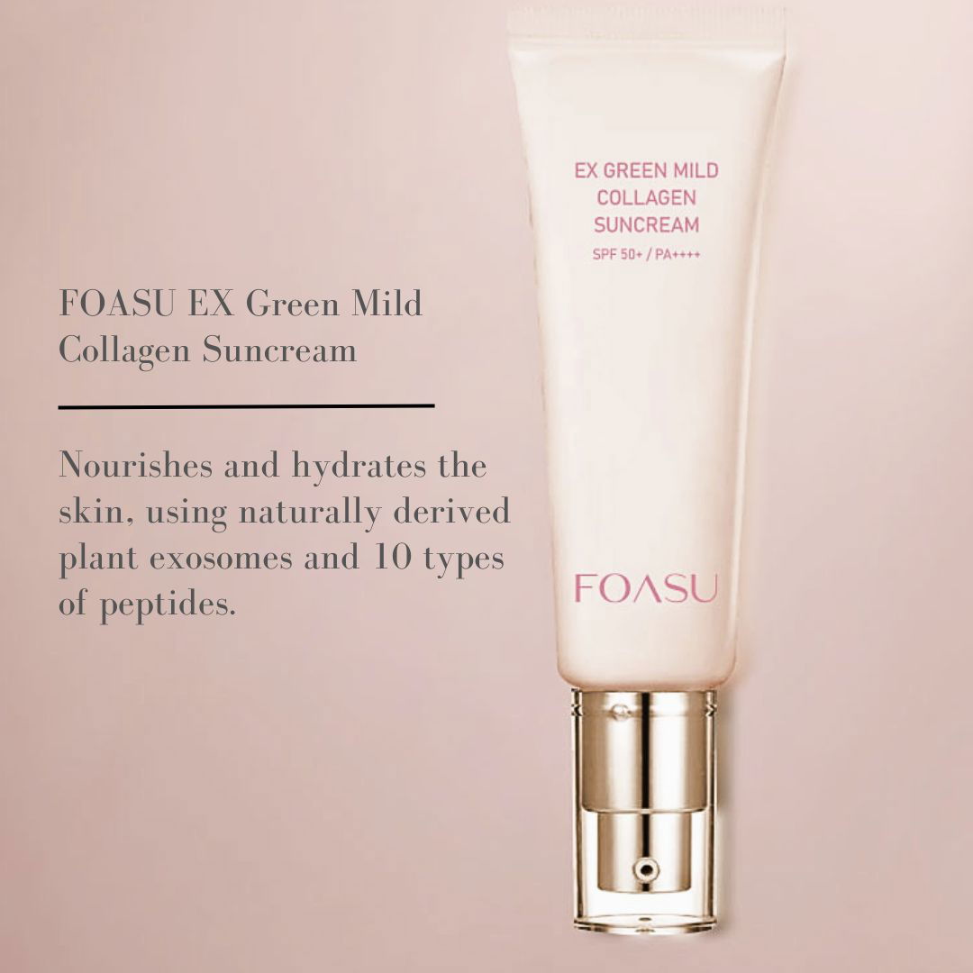 FOASU EX Green Mild Collagen Suncream SPF50+ PA++++ - Miessential