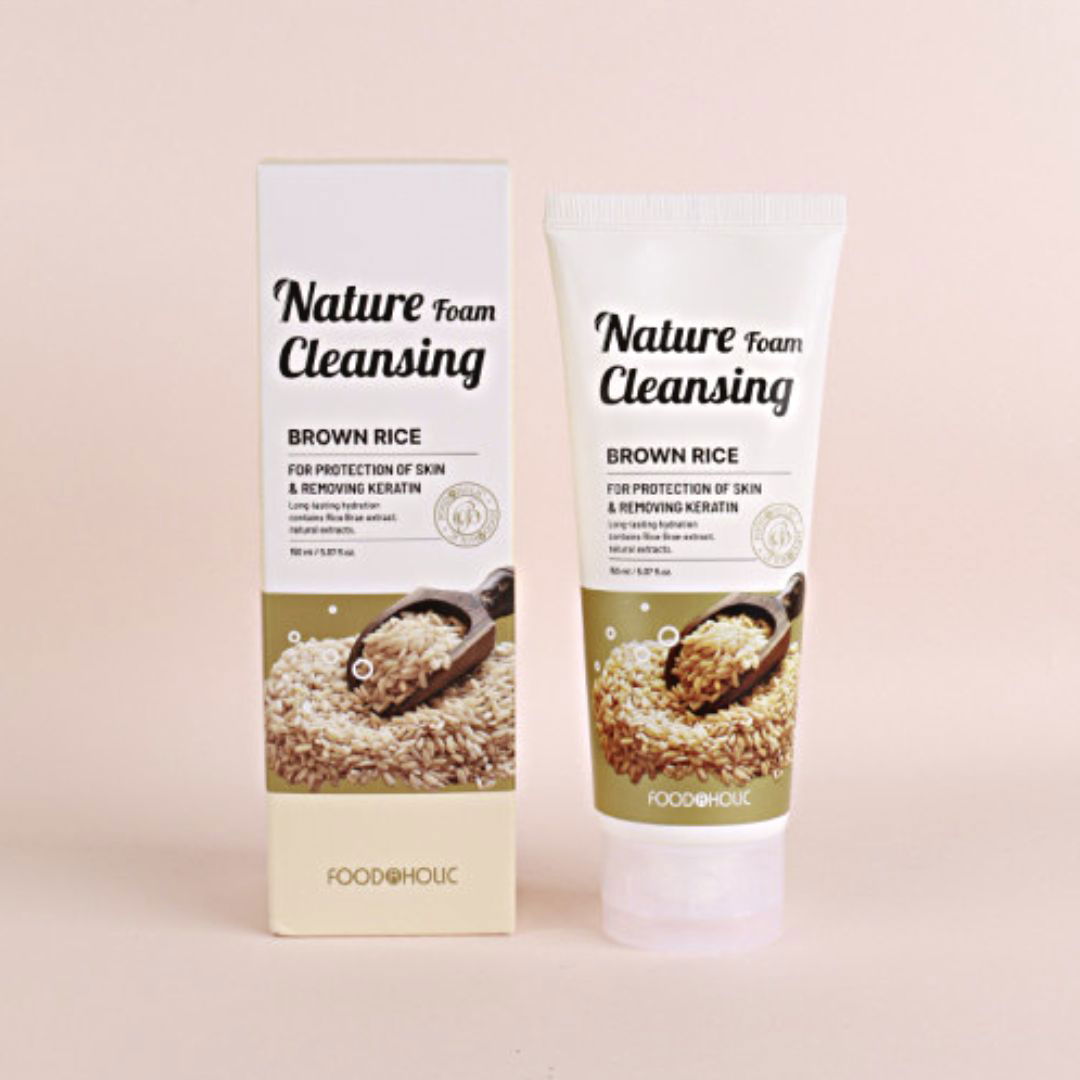 Foodaholic Nature Cleansing Foam Brown Rice - Miessential