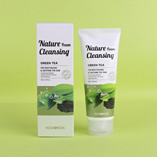 Foodaholic Nature Cleansing Foam Green Tea - Miessential