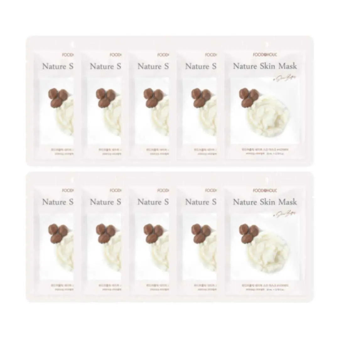 Foodaholic Nature Skin Mask Shea Butter (10 PCS) - Miessential