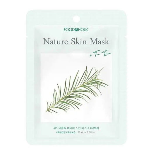 Foodaholic Nature Skin Mask Tea Tree (10 PCS) - Miessential