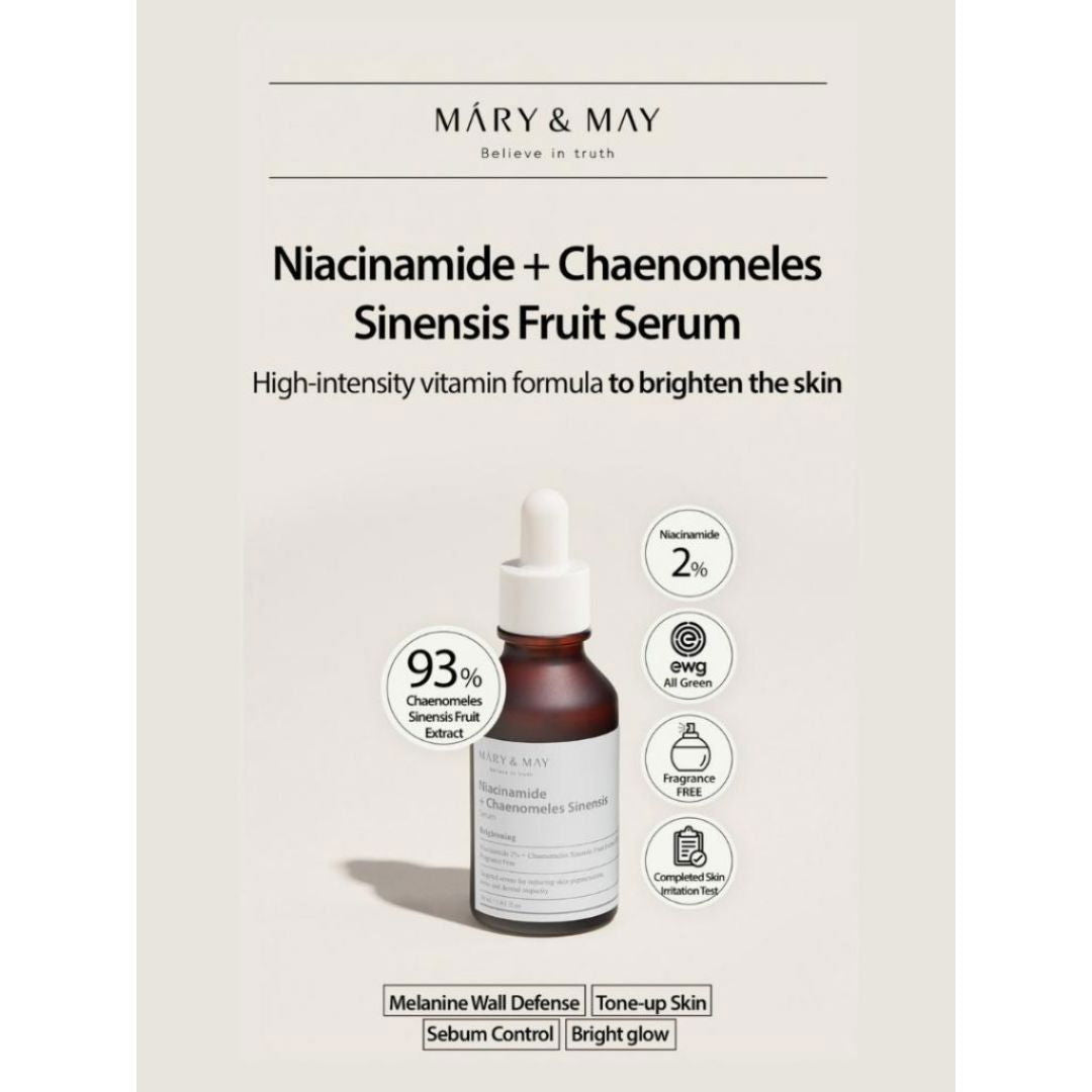 Mary&May Niacinamide + Chaenomeles Sinensis Serum - Miessential