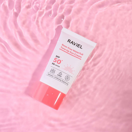 Raviel Base-free Waterfull Tone Up Sun Cream - Miessential