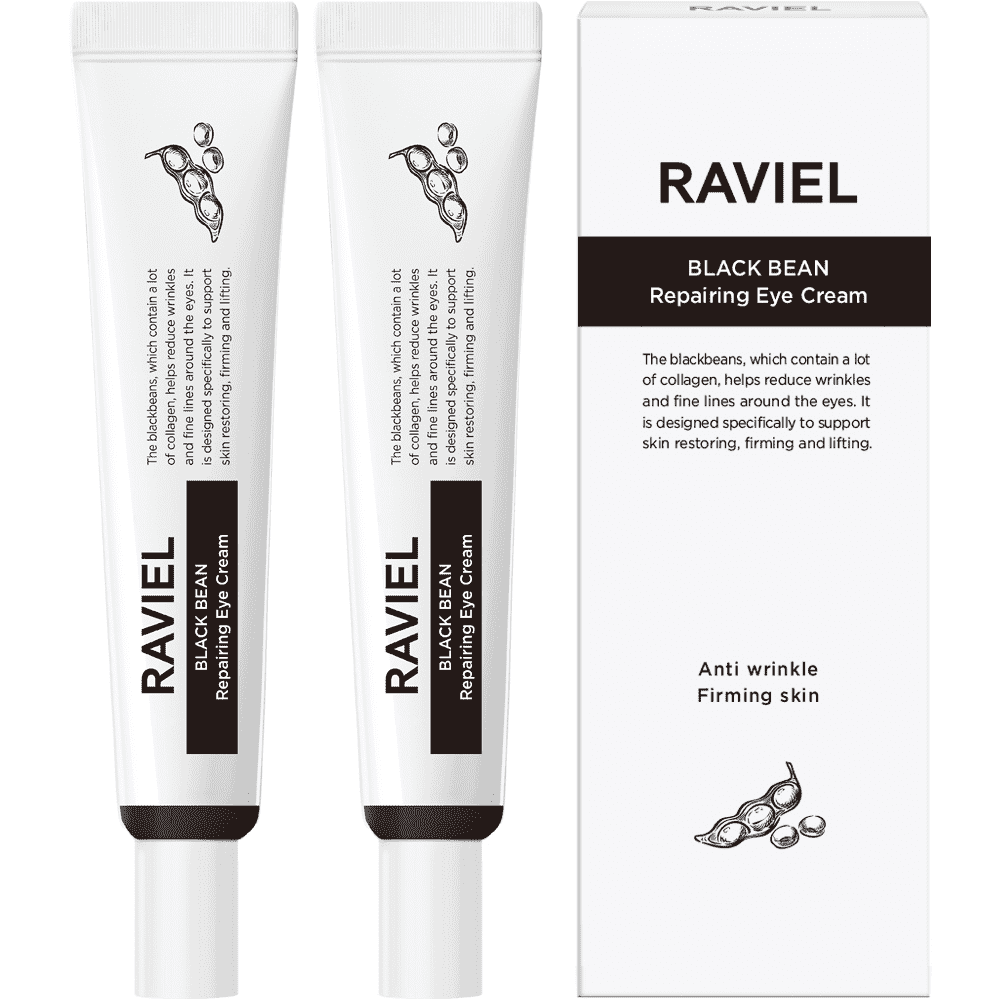 Raviel Black Bean Repairing Eye Cream 30ml X 2 - Miessential