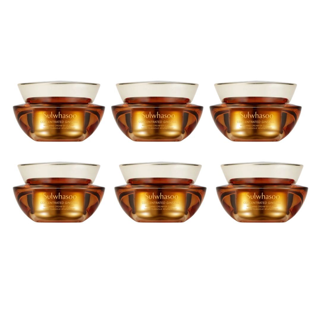 SULWHASOO Concentrated Ginseng Renewing Cream Ex Classic Mini 5ml (6 bottles) - Miessential