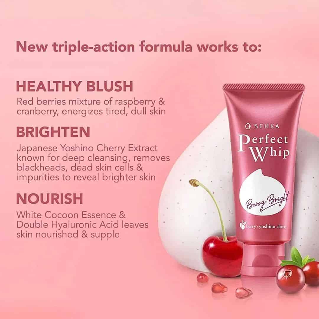 Shiseido Senka Perfect Whip Berry Bright