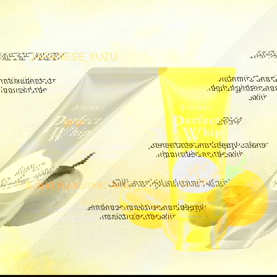 Shiseido Senka Perfect Whip Vitamin C Poreless Glow - Miessential