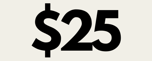 Under $25