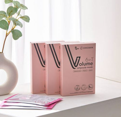 CHICSKIN 6-in-1 Volume Ampoule Mask 1 box [23ml x 5 sheets] cellulose sheet mask pack