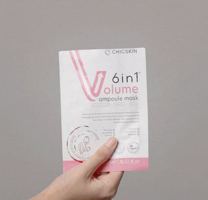 CHICSKIN 6-in-1 Volume Ampoule Mask 1 box [23ml x 5 sheets] cellulose sheet mask pack