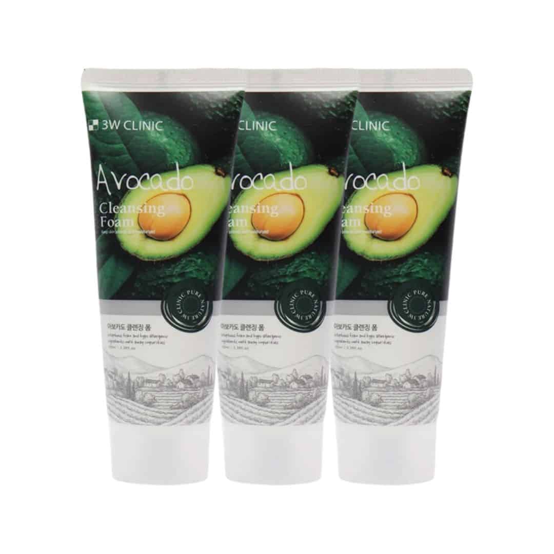 3W Clinic Avocado Cleansing Foam