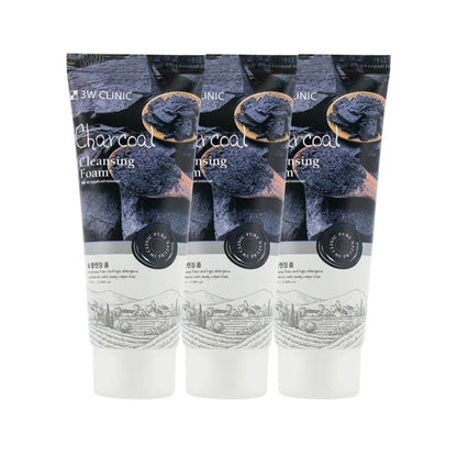 3W Clinic Charcoal Cleansing Foam