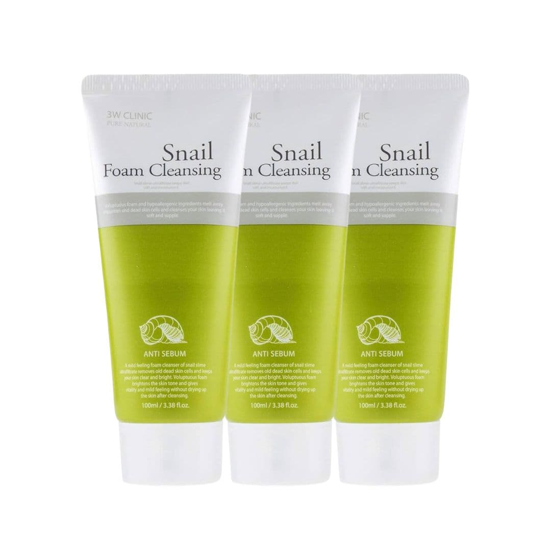 3W Clinic Snail Foam Cleansing