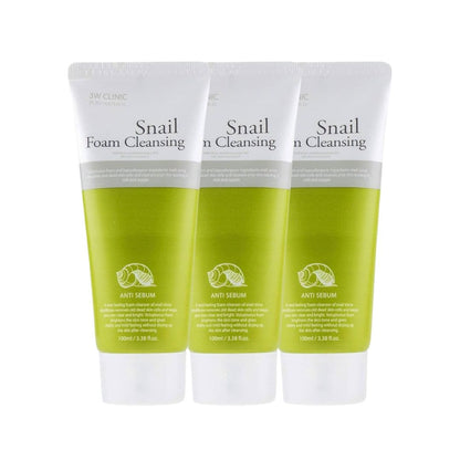 3W Clinic Snail Foam Cleansing