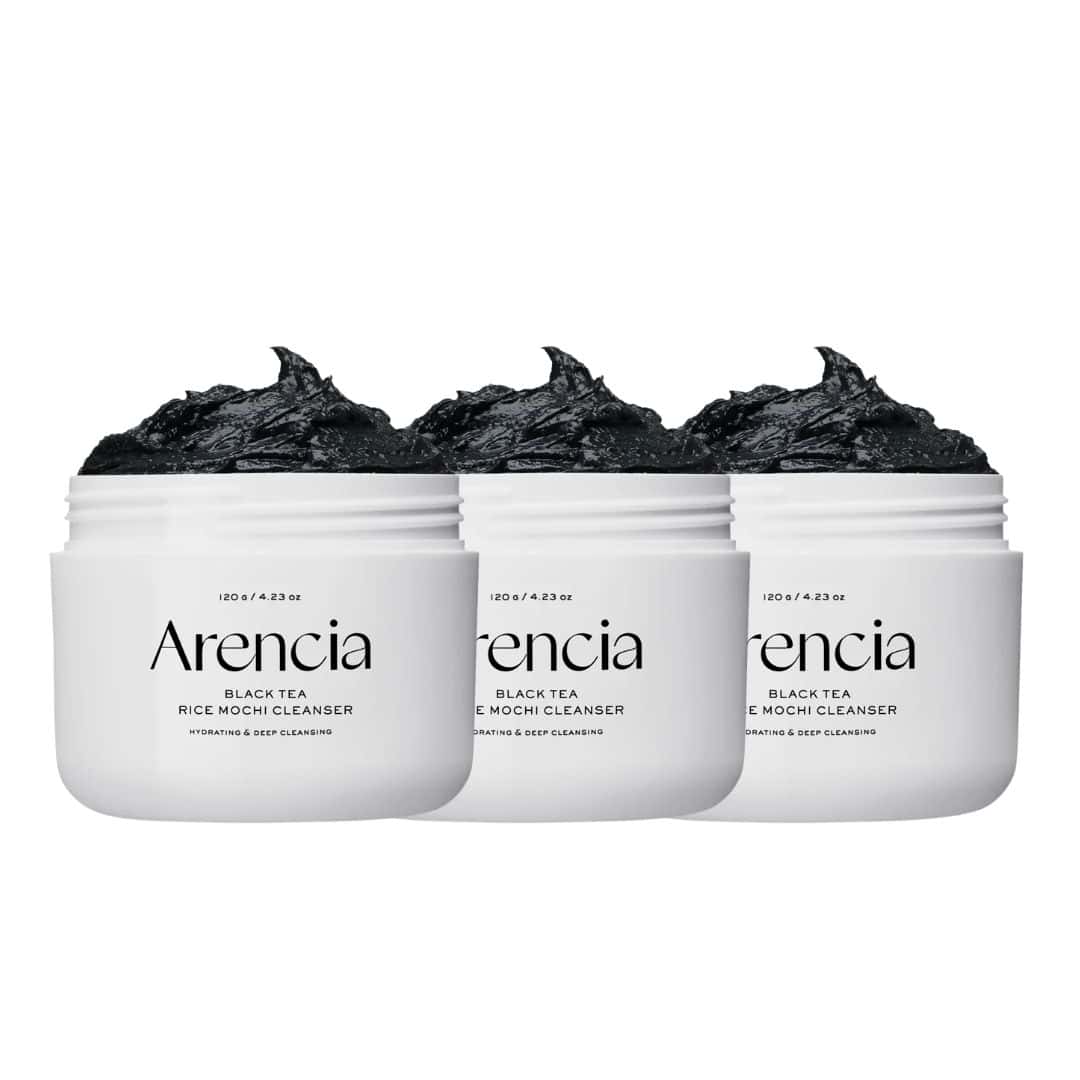 Arencia Black Tea Rice Mochi Cleanser