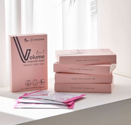 CHICSKIN 6-in-1 Volume Ampoule Mask 1 box [23ml x 5 sheets] cellulose sheet mask pack