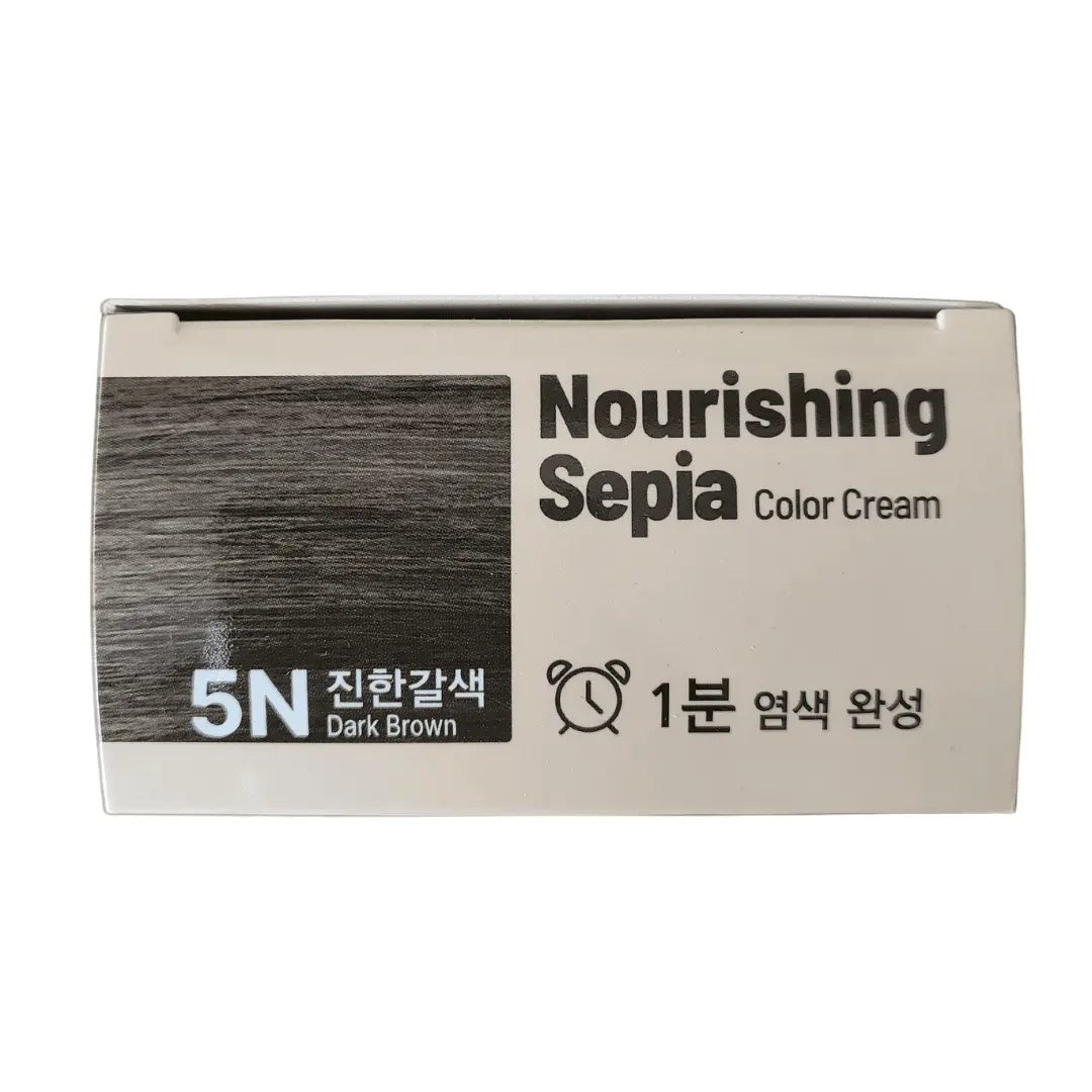 Foodaholic Nourishing Sepia 1 Min Hair Color 5N Dark Brown (Wholesale) MiessentialStore