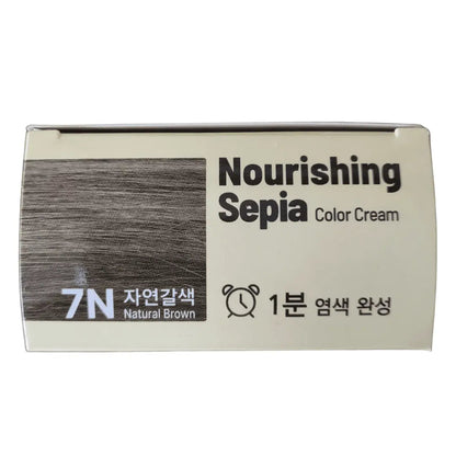 Foodaholic Nourishing Sepia 1 Min Hair Color 7N Natural Brown (Wholesale) MiessentialStore