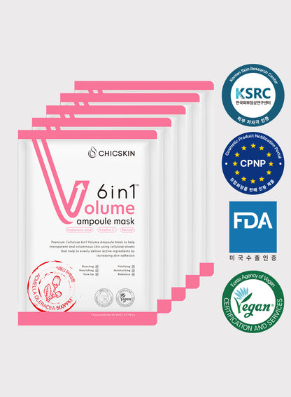 CHICSKIN 6-in-1 Volume Ampoule Mask