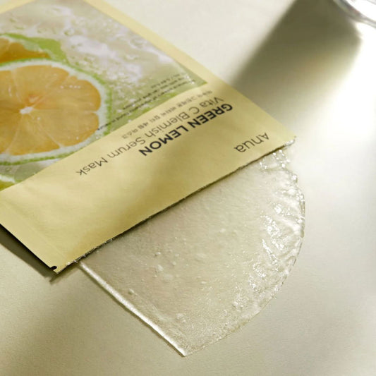 ANUA Green Lemon Vita C Blemish Serum Mask - Miessential