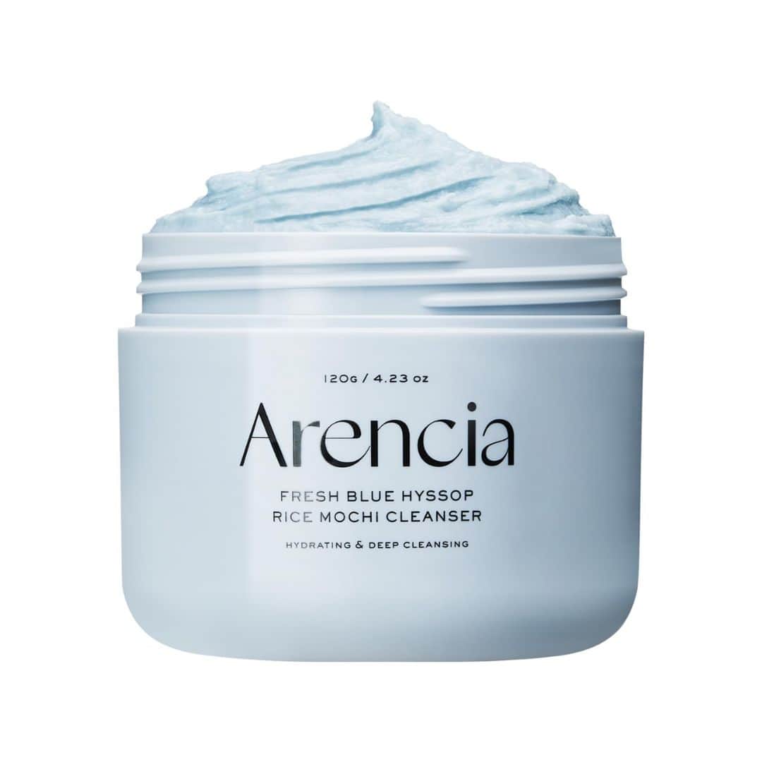 Arencia Fresh Blue Hyssop Rice Mochi Cleanser