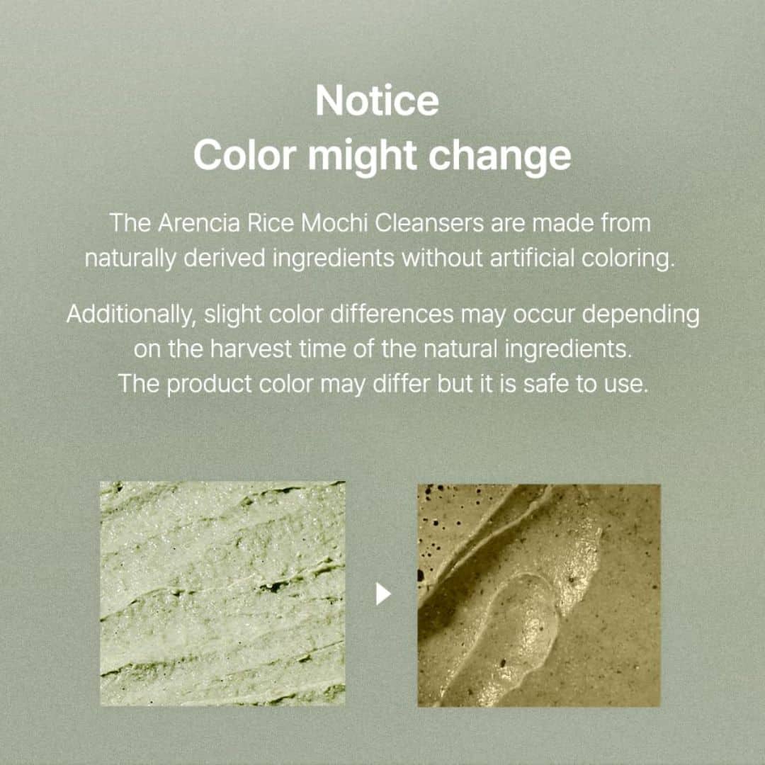 Arencia Fresh Green Rice Mochi Cleanser