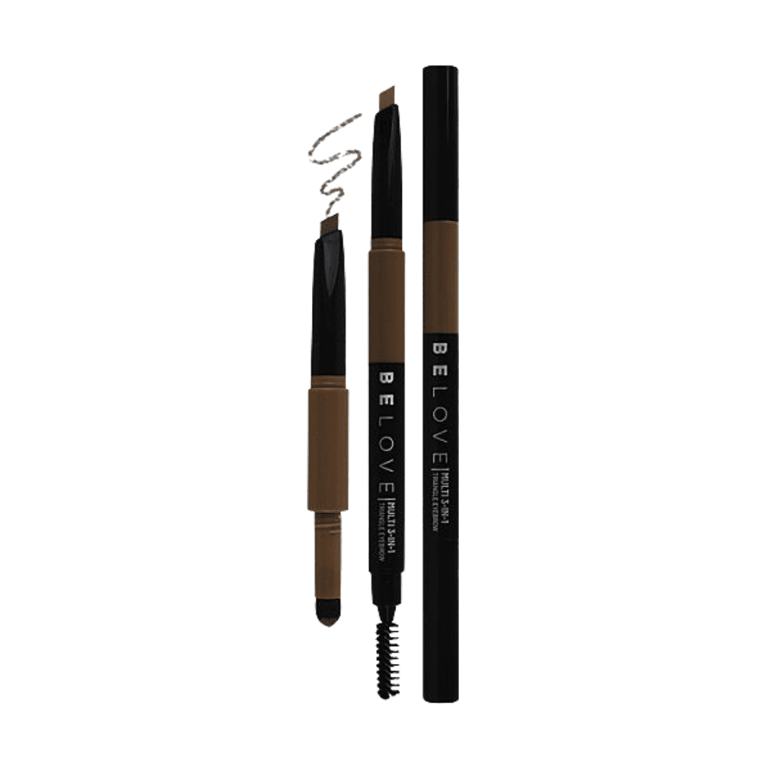 Belove Multi 3 in 1 Triple Eyebrow Grey Brown - Miessential
