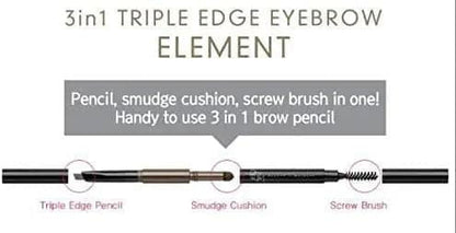 Belove Multi 3 in 1 Triple Eyebrow Grey Brown - Miessential