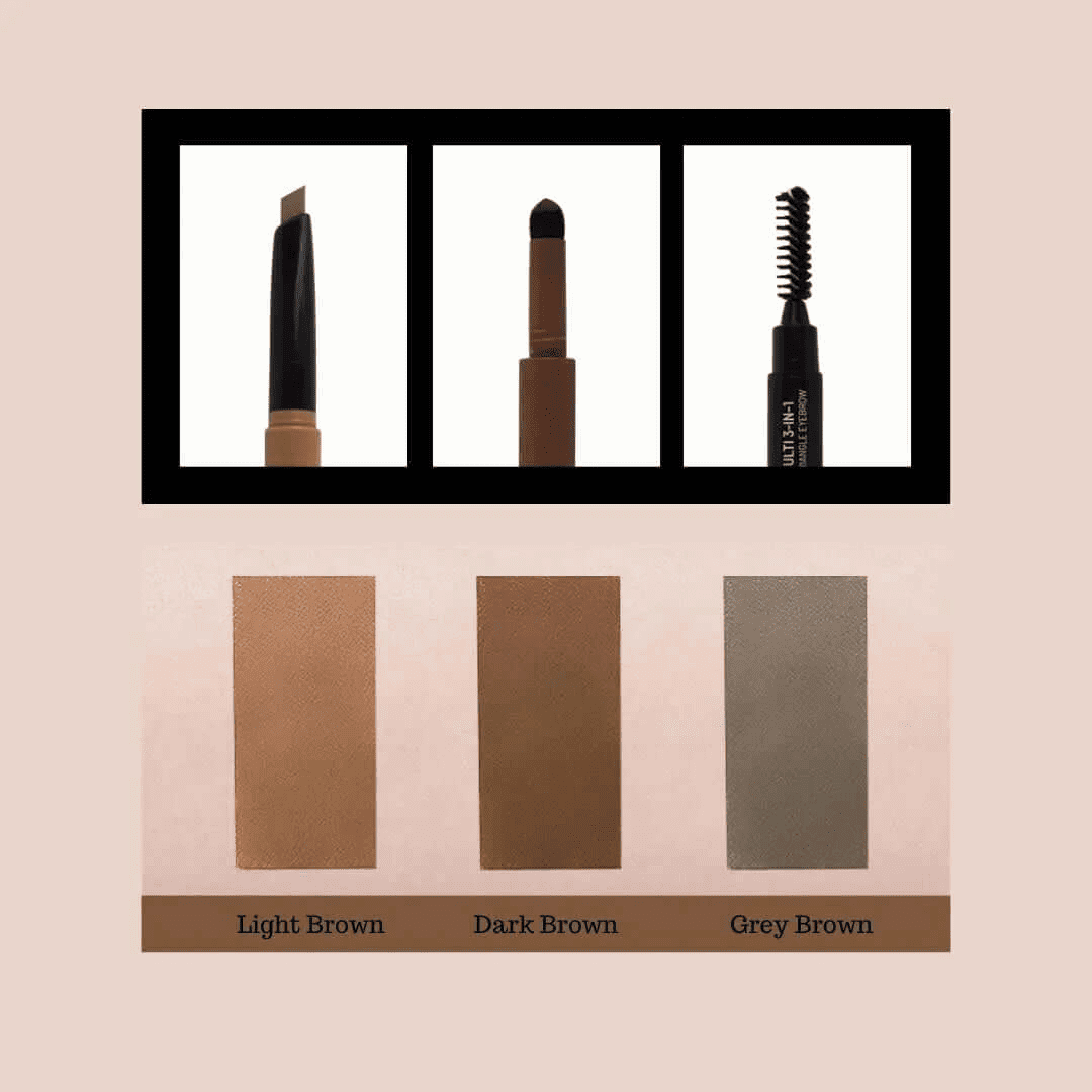 Belove Multi 3 in 1 Triple Eyebrow Light Brown - Miessential