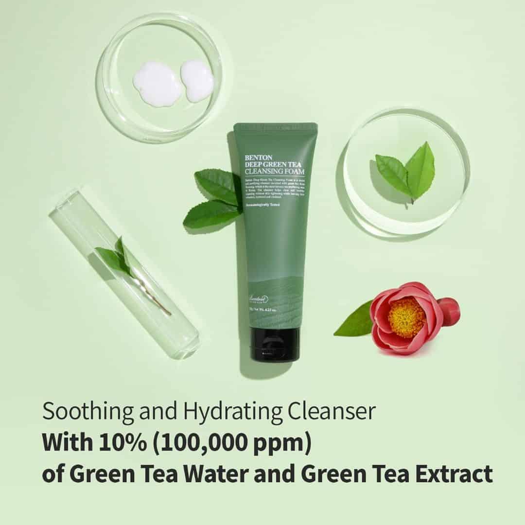 Benton Deep Green Tea Cleansing Foam