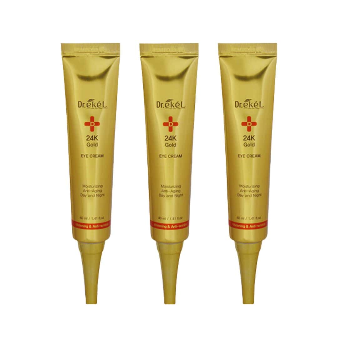 (Buy 2 Get 1 Free) Dr. Ekel 24K Gold Eye Cream Moisturizing Anti-Aging Day and Night
