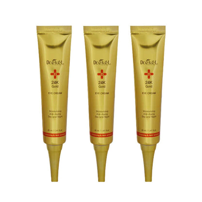 (Buy 2 Get 1 Free) Dr. Ekel 24K Gold Eye Cream Moisturizing Anti-Aging Day and Night