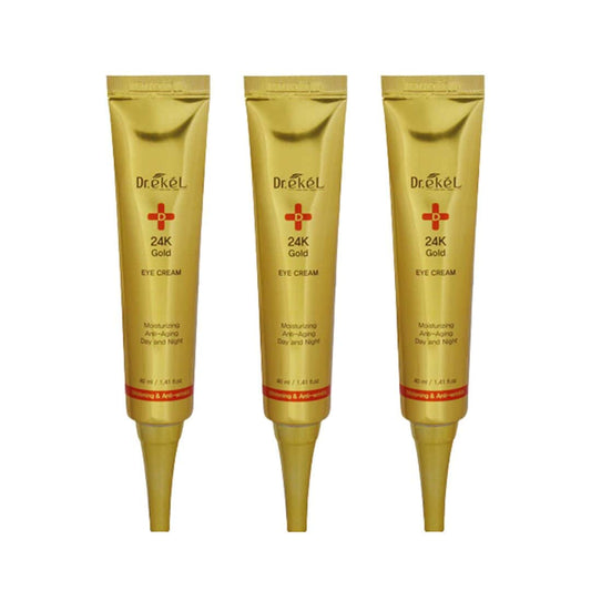(Buy 2 Get 1 Free) Dr. Ekel 24K Gold Eye Cream Moisturizing Anti-Aging Day and Night