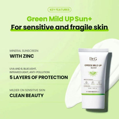 Dr.G Green Mild Up Sun+ SPF50+ PA++++ - Miessential