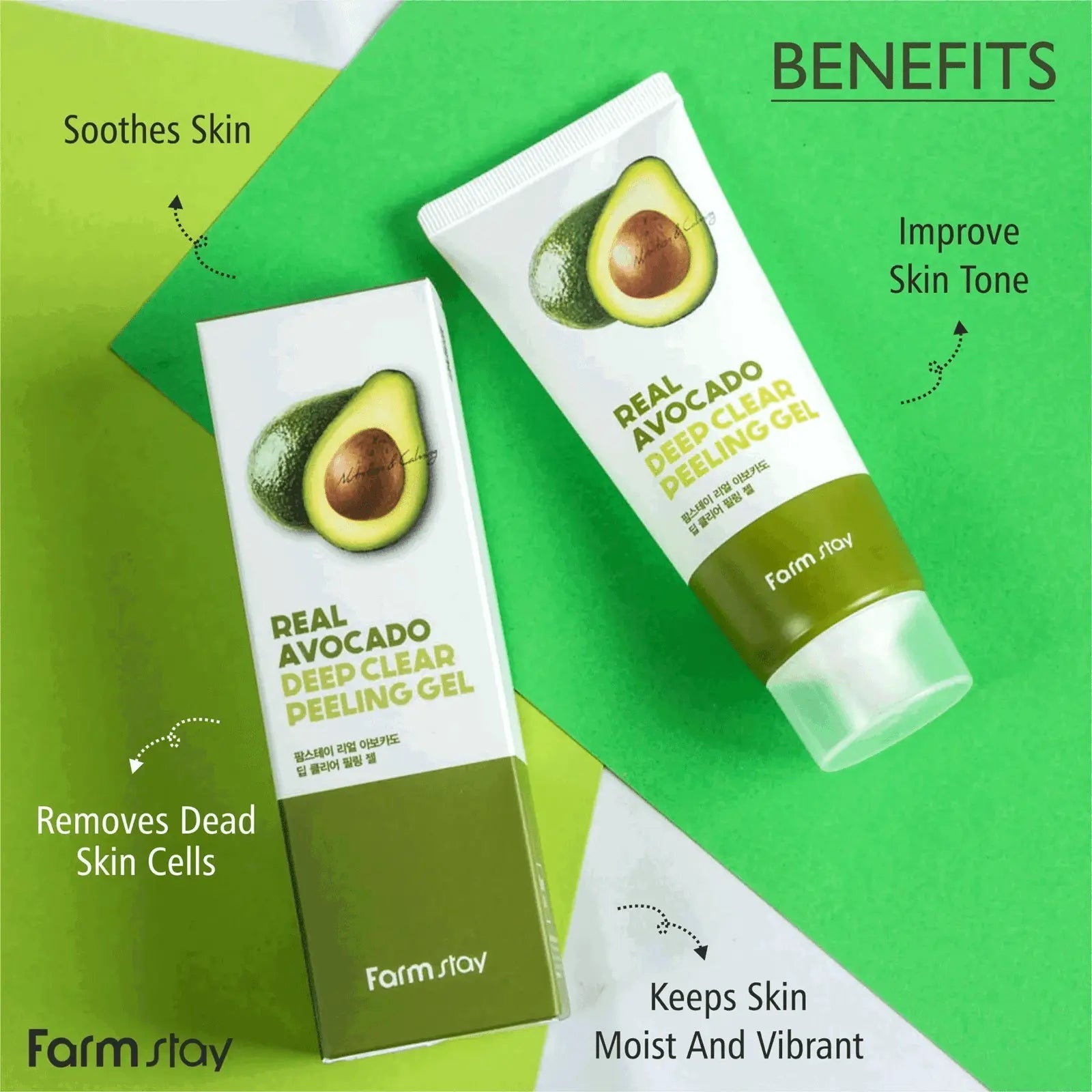 FARMSTAY Real Avocado Deep Clear Peeling Gel - Miessential