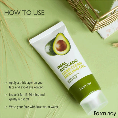 FARMSTAY Real Avocado Deep Clear Peeling Gel - Miessential