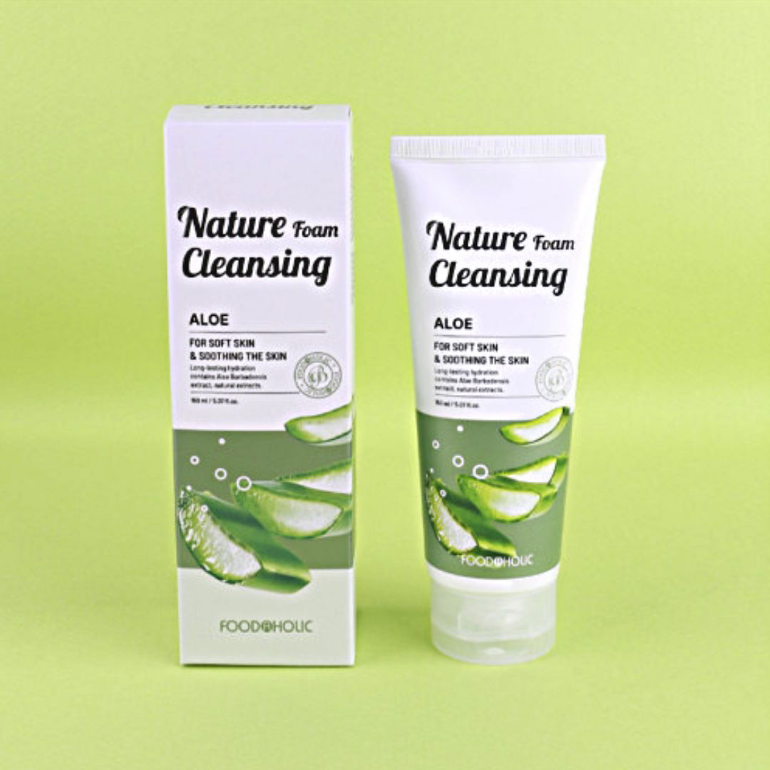 Foodaholic Nature Cleansing Foam Aloe - Miessential