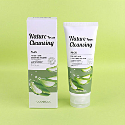 Foodaholic Nature Cleansing Foam Aloe - Miessential