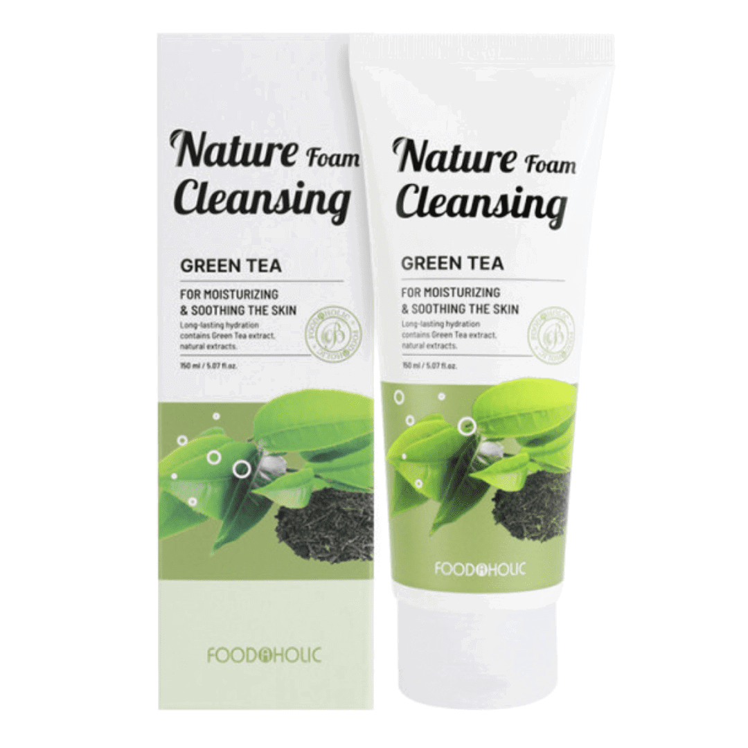 Foodaholic Nature Cleansing Foam Green Tea - Miessential