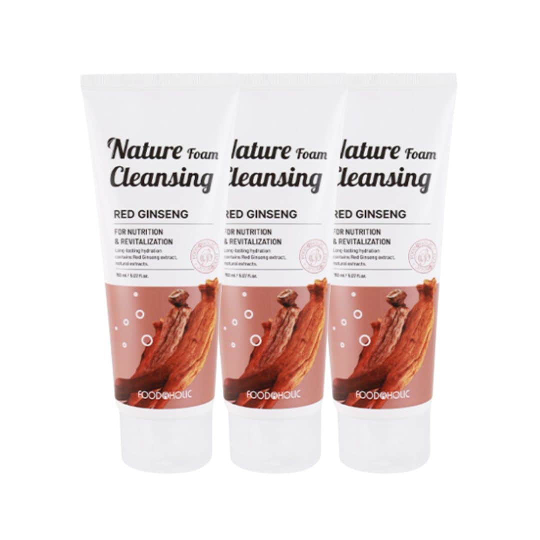 Foodaholic Nature Cleansing Foam Red Ginseng