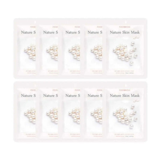 Foodaholic Nature Skin Mask Pearl (10 PCS) - Miessential