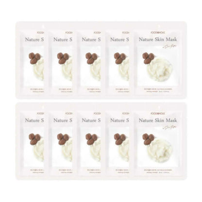 Foodaholic Nature Skin Mask Shea Butter (10 PCS) - Miessential