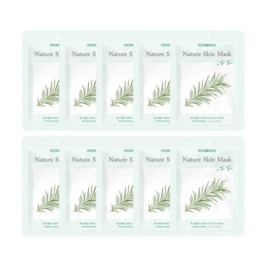 Foodaholic Nature Skin Mask Tea Tree (10 PCS) - Miessential
