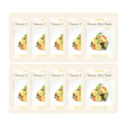 Foodaholic Nature Skin Mask Vitamin (10 PCS) - Miessential